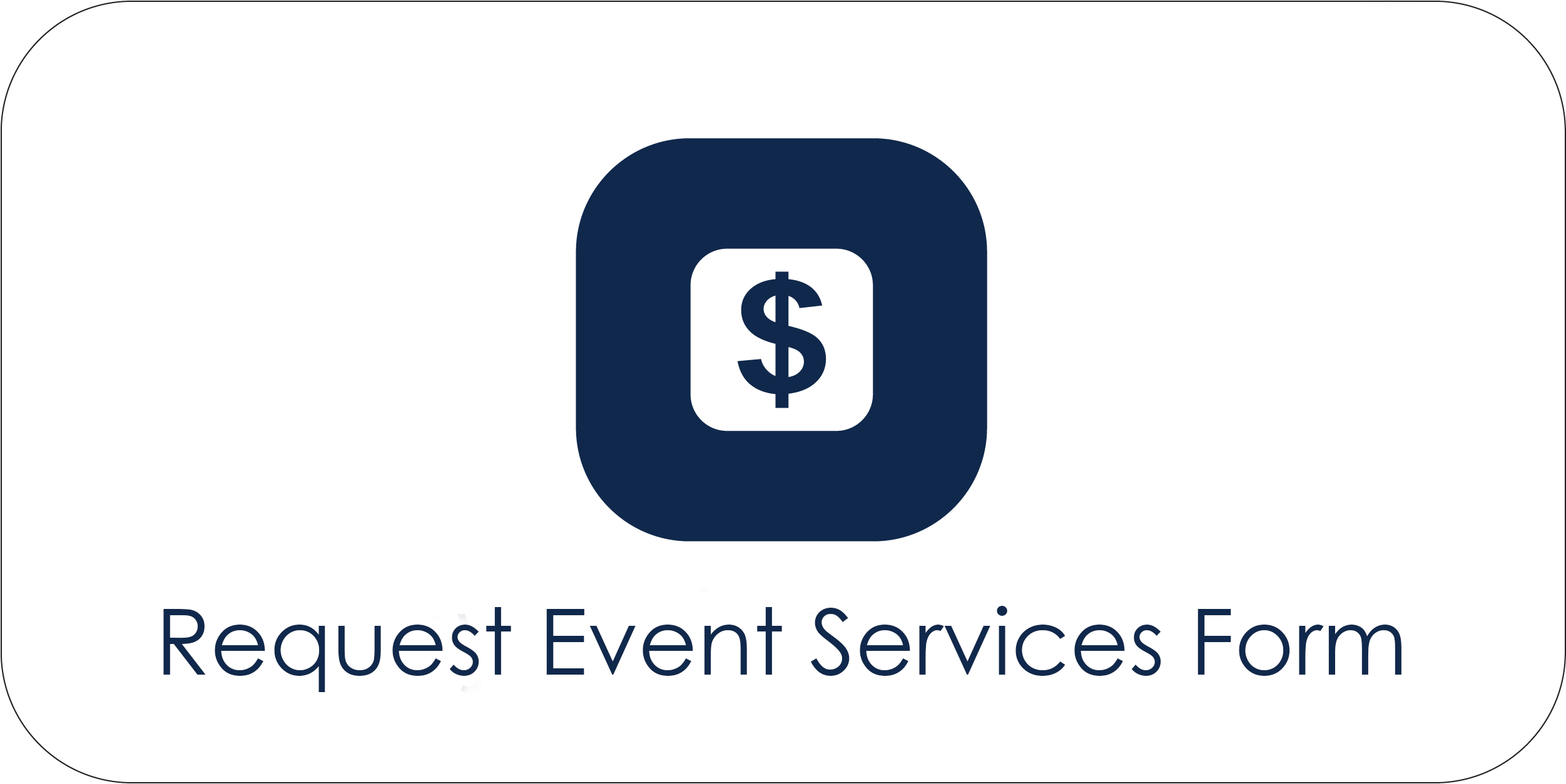 Request for event services form button